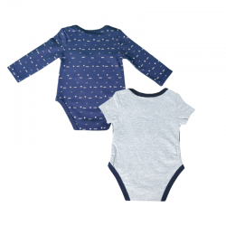 Set 2 bodyuri baieti GUESS Kids P93G07 spate