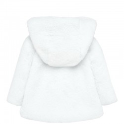 Palton fete imblanit MAYORAL 2429M funda spate alb