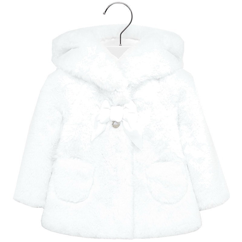 Palton fete imblanit MAYORAL 2429M fata alb