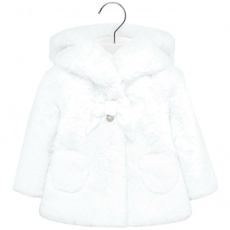 Palton fete imblanit MAYORAL 2429M fata alb
