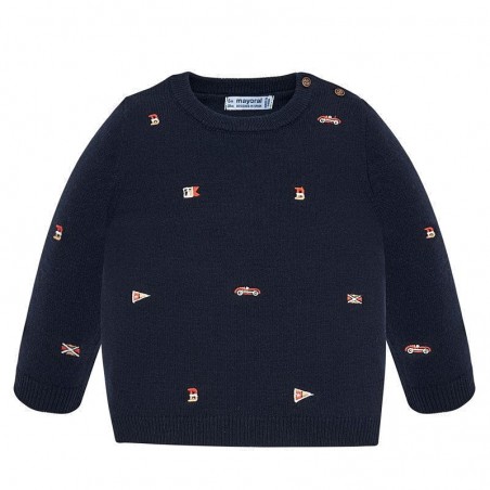 Pulover baieti brodat MAYORAL 2319M