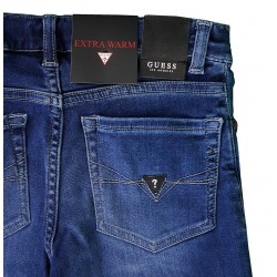 Pantaloni baieti denim GUESS Kids L74A13 spate buzunar