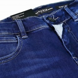 Pantaloni baieti denim GUESS Kids L74A13 talie fata