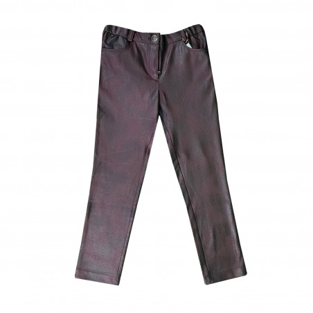 Pantaloni fete piele ecologica 3005I fata