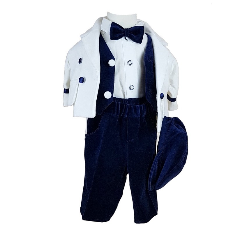 Compleu botez baieti 6 piese 8353B