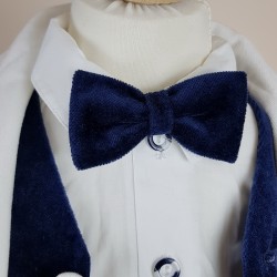 Compleu botez baieti 6 piese 8353B papion