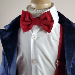 Compleu botez baieti 6 piese 2042B papion