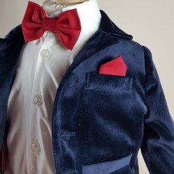 Compleu botez baieti 6 piese 2042B sacou