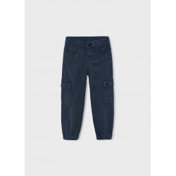Pantaloni cargo bleumarin...