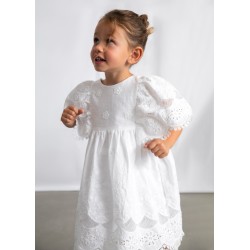Rochie alba cu broderie,...