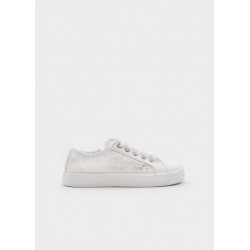 Pantofi sport albi cu...