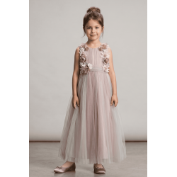 Rochie elegantă roz, din tulle